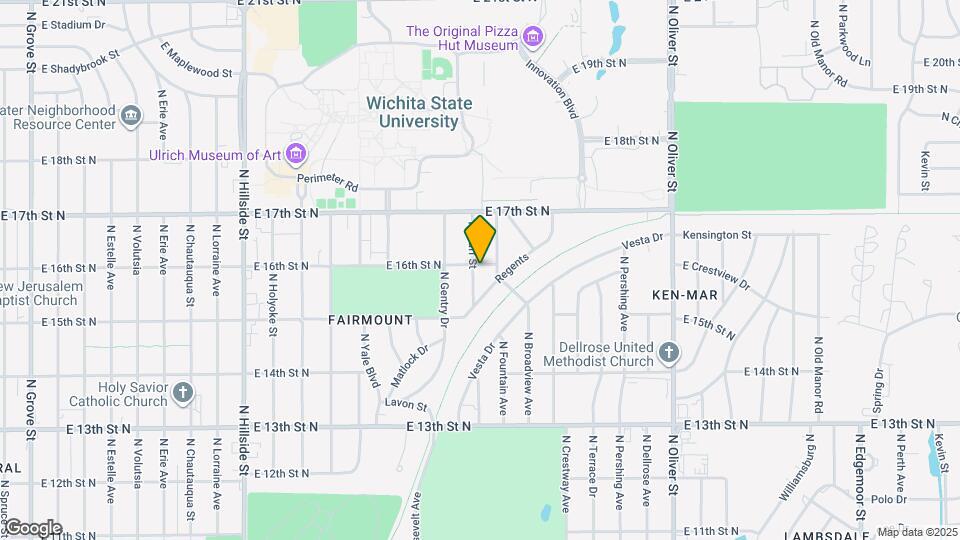 1658 N Bluff St Map and Location Details