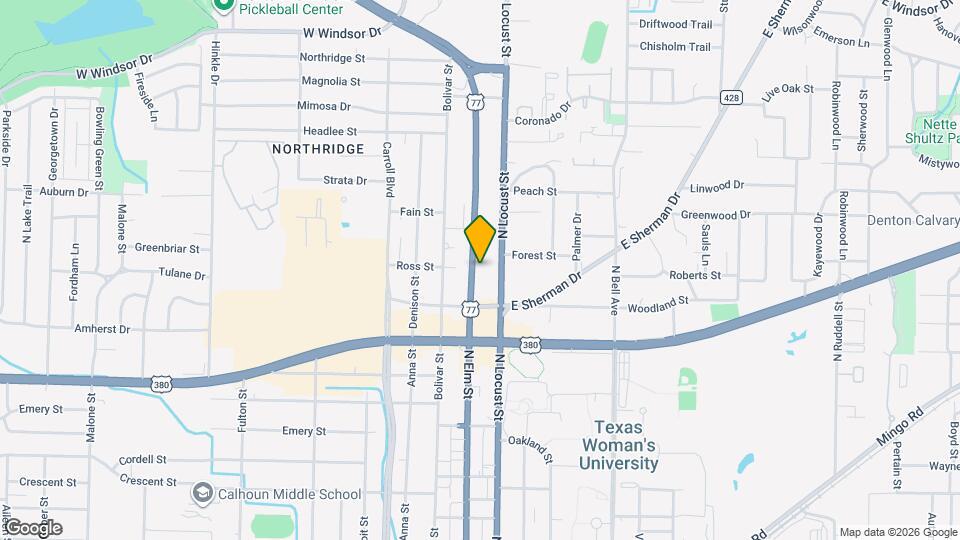 2114 N Elm St Map and Location Details