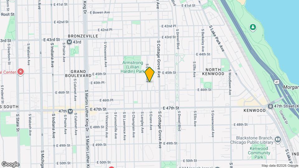 4539 S Evans Ave Map and Location Details