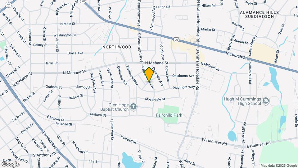 705 S Beaumont Ave Map and Location Details