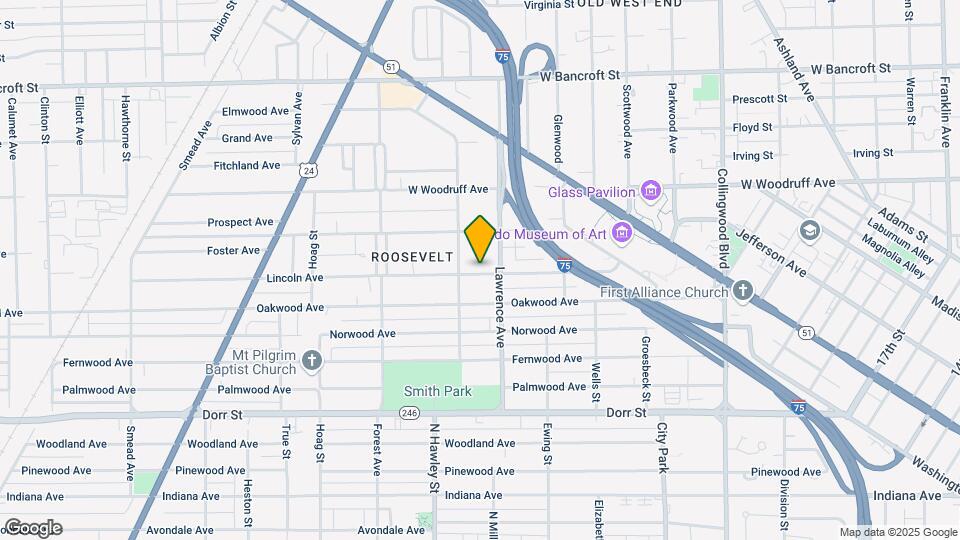 922 Lincoln Ave Map and Location Details