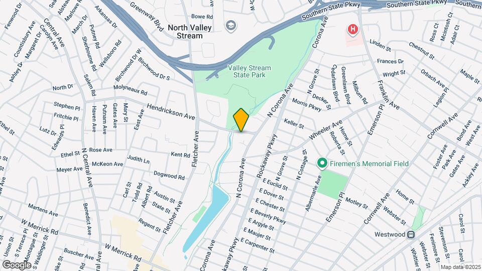 68 Hendrickson Ave, Unit Lower level Garden Apt Map and Location Details