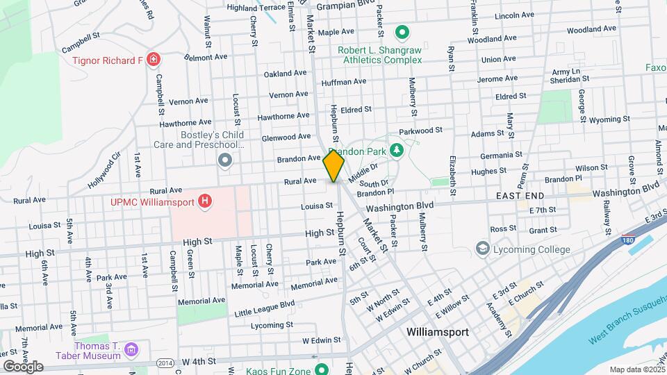 821 Hepburn St Mapa y Detalles de la Ubicación