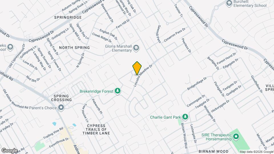 2623 Lincolns Meadow Dr, Unit 2205-A Mapa y Detalles de la Ubicación