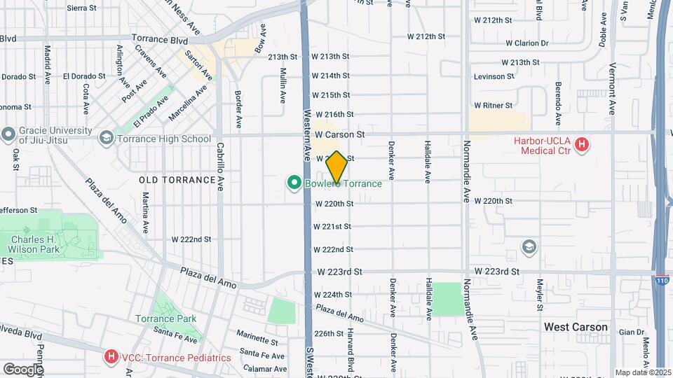 1618 1/2 W 219th St Map and Location Details