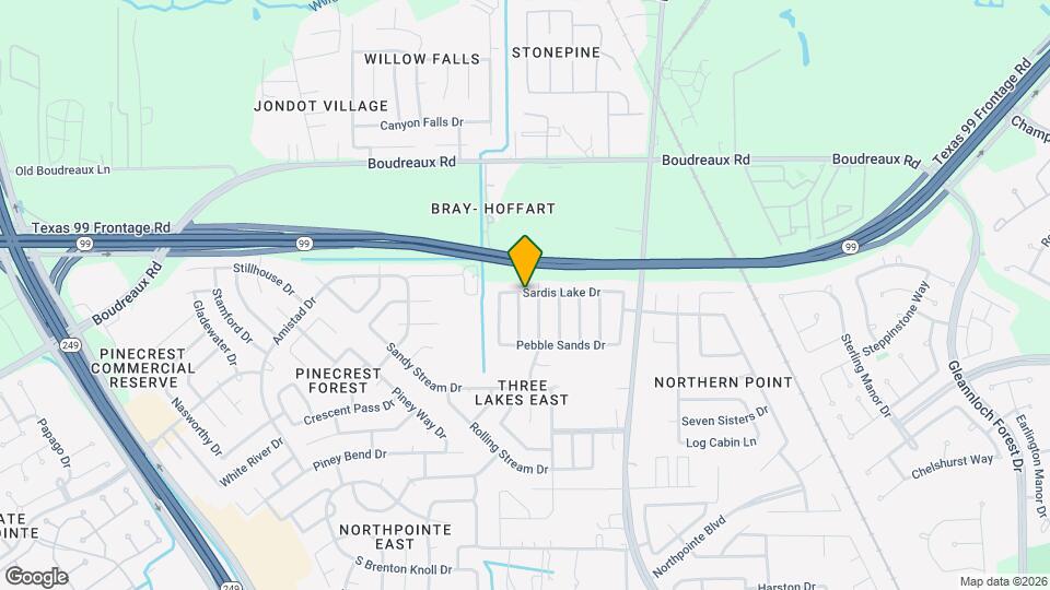 19826 Twisted Creek Dr Map and Location Details