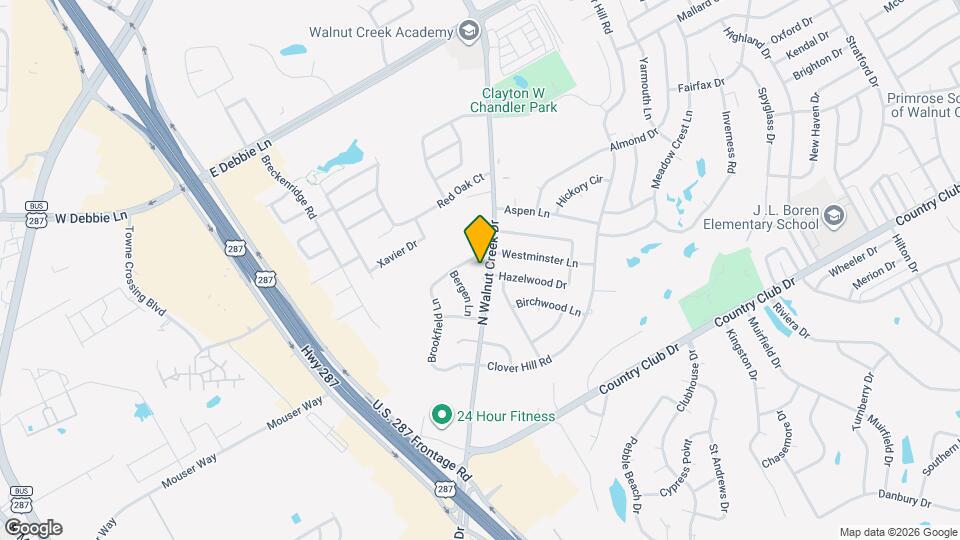 1329 N Walnut Creek Dr Map and Location Details