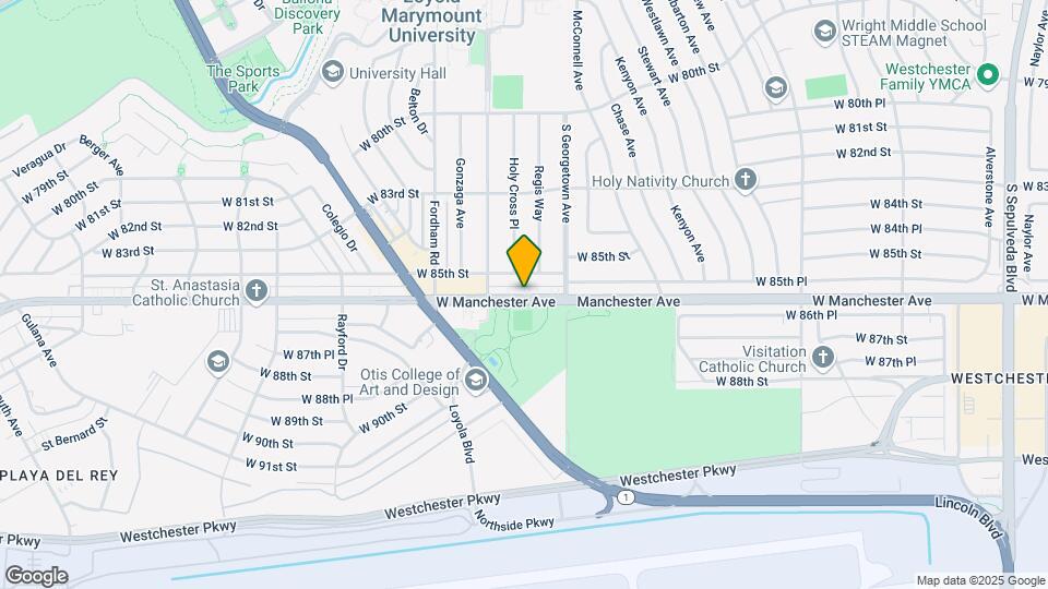 7045 W Manchester Ave Mapa y Detalles de la Ubicación