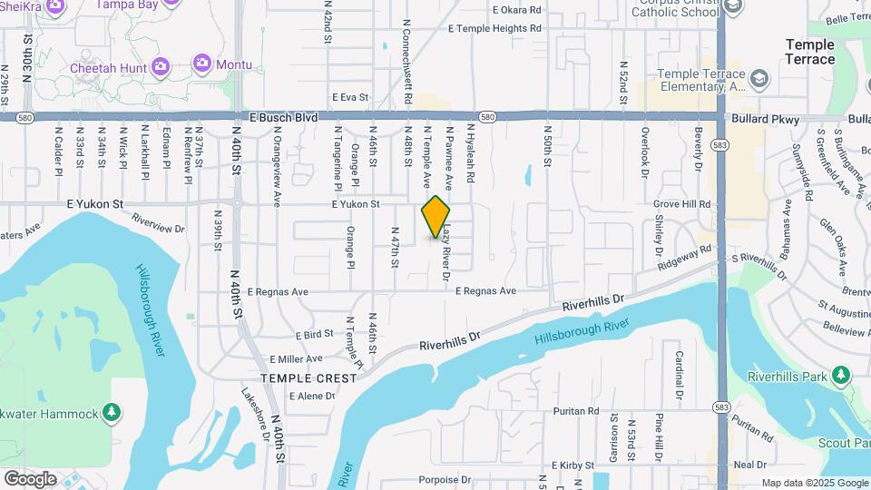 8501 N Temple Ave Map and Location Details