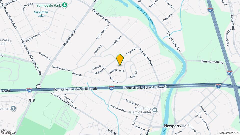 1206 Primrose Ln Map and Location Details