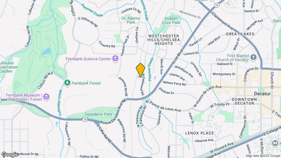 720 N Parkwood Rd Map and Location Details