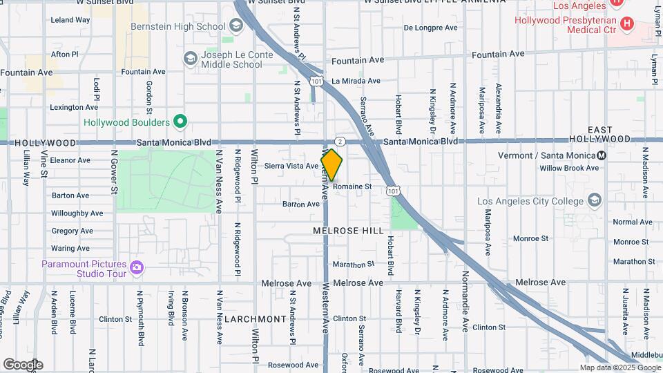 5391 Romaine St Map and Location Details
