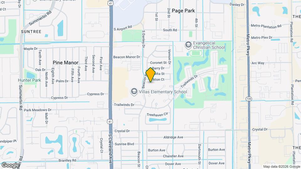 Palm Villas Map and Location Details