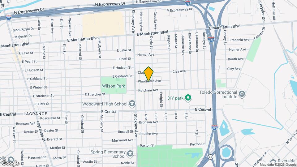 910 Woodward Ave Map and Location Details