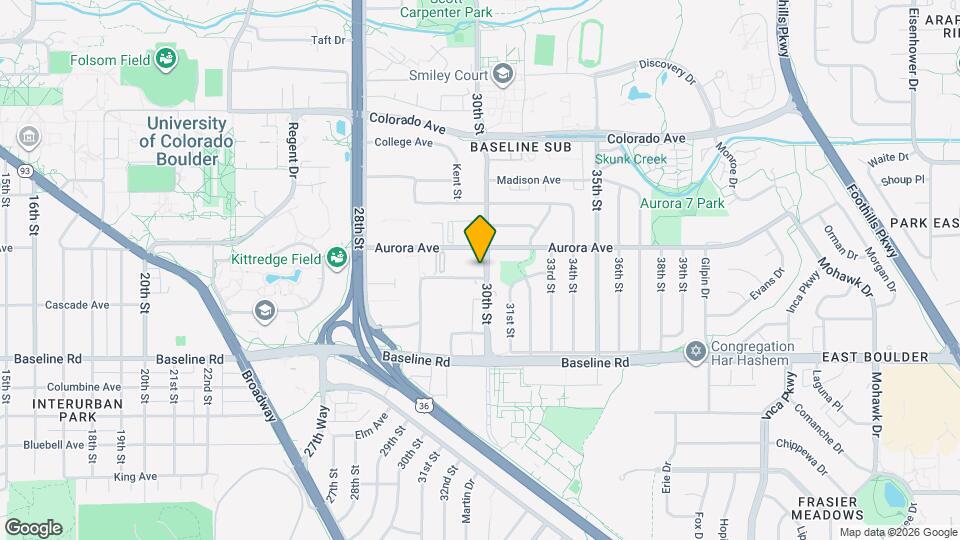 825 30th St Map and Location Details