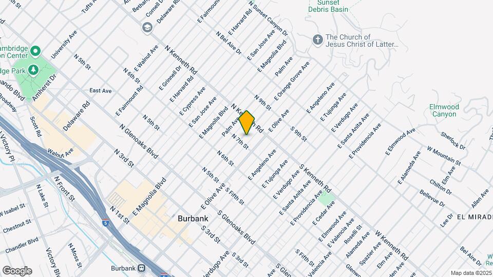 710 E Orange Grove Ave Map and Location Details