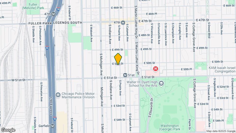 5010 S Prairie Ave Map and Location Details