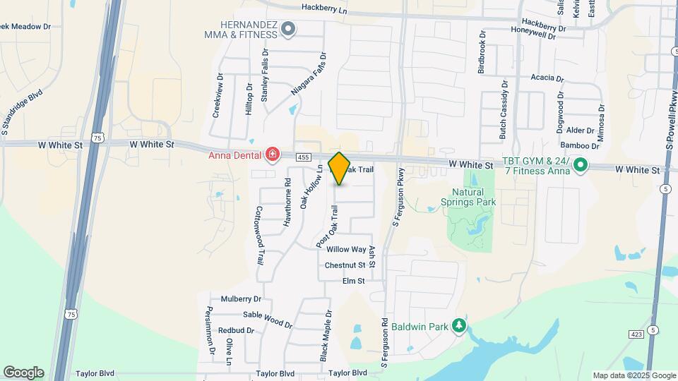 907 Post Oak Trail Map and Location Details