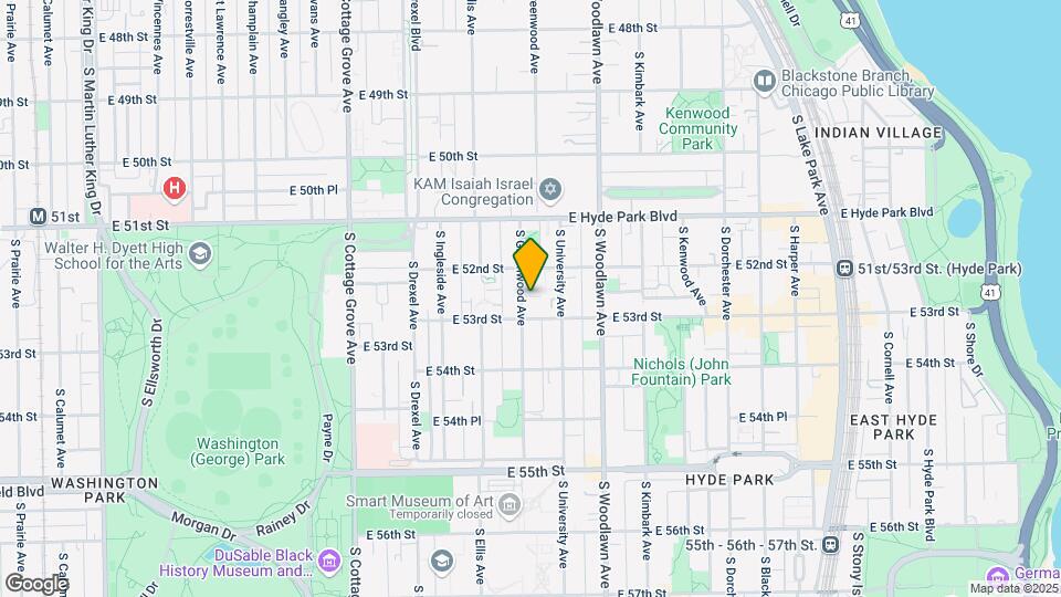 5229 S Greenwood Ave Map and Location Details