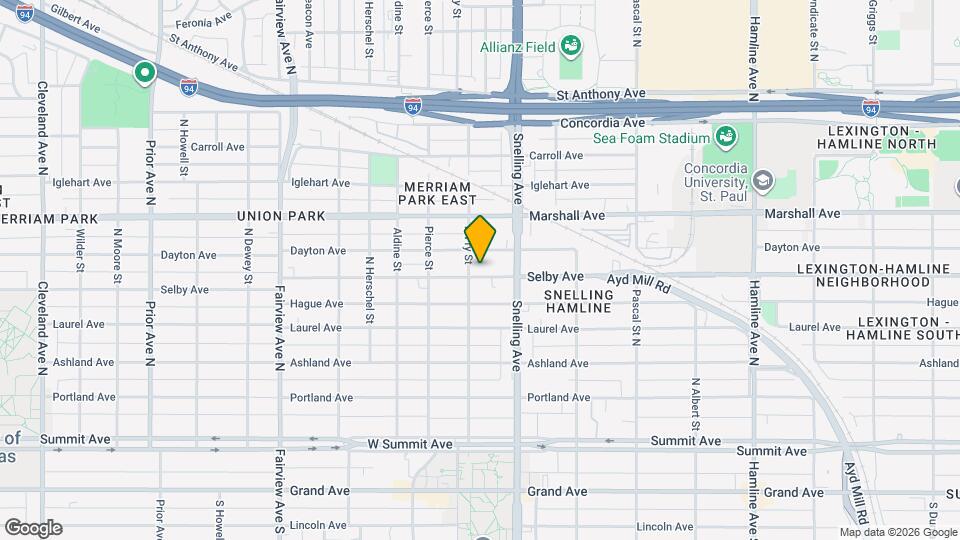 1619 Selby Ave Mapa y Detalles de la Ubicación