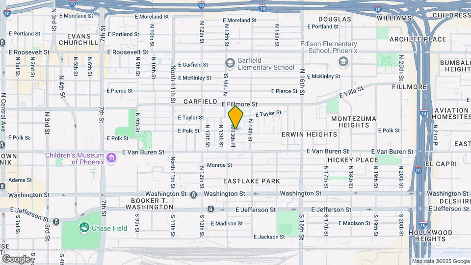 401 N 13th Pl Mapa y Detalles de la Ubicación