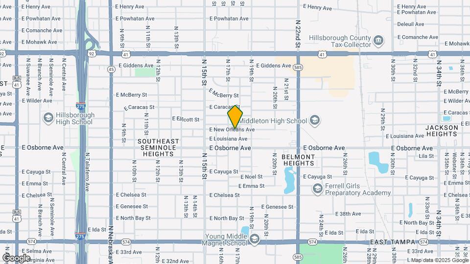 1707 E New Orleans Ave Map and Location Details