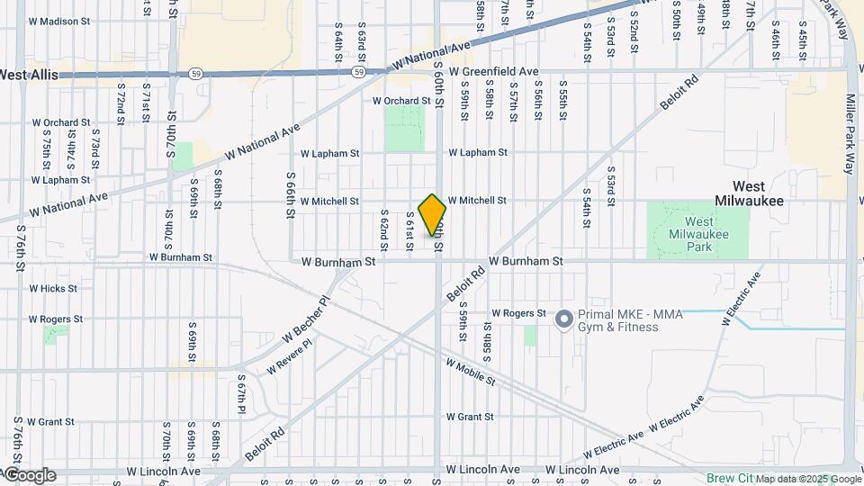1809 S 60th St Map and Location Details