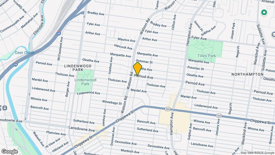6444 Pernod Ave, Unit 1F Map and Location Details