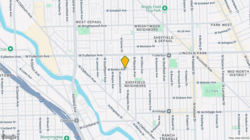 1257 W Belden Ave, Unit A01 Map and Location Details