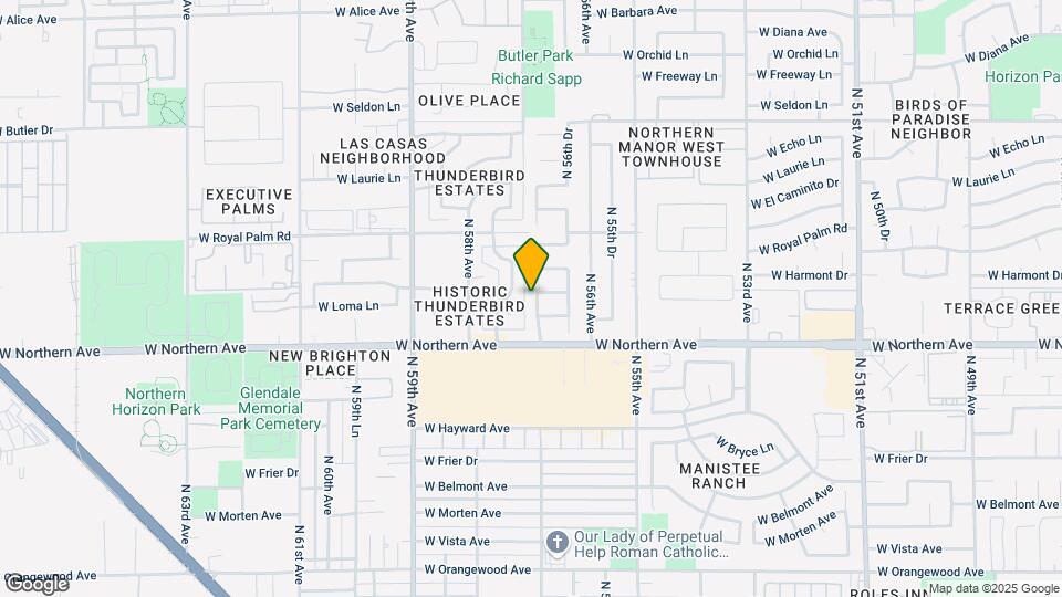 8036 N 56th Ln Map and Location Details