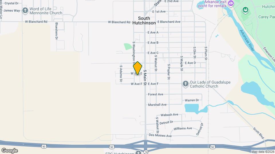 502 S Washington St Map and Location Details