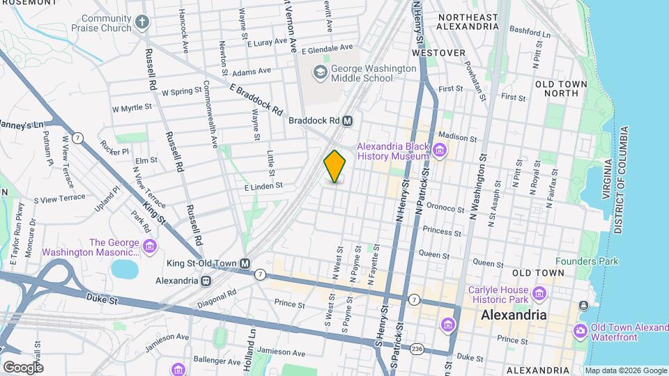1503 Oronoco St Mapa y Detalles de la Ubicación