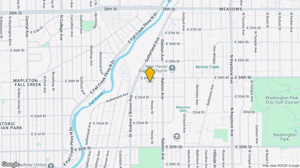 3346 Hovey St Map and Location Details