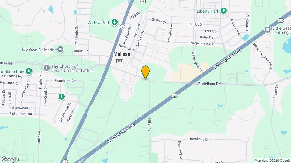 1831 E Melissa Rd Map and Location Details