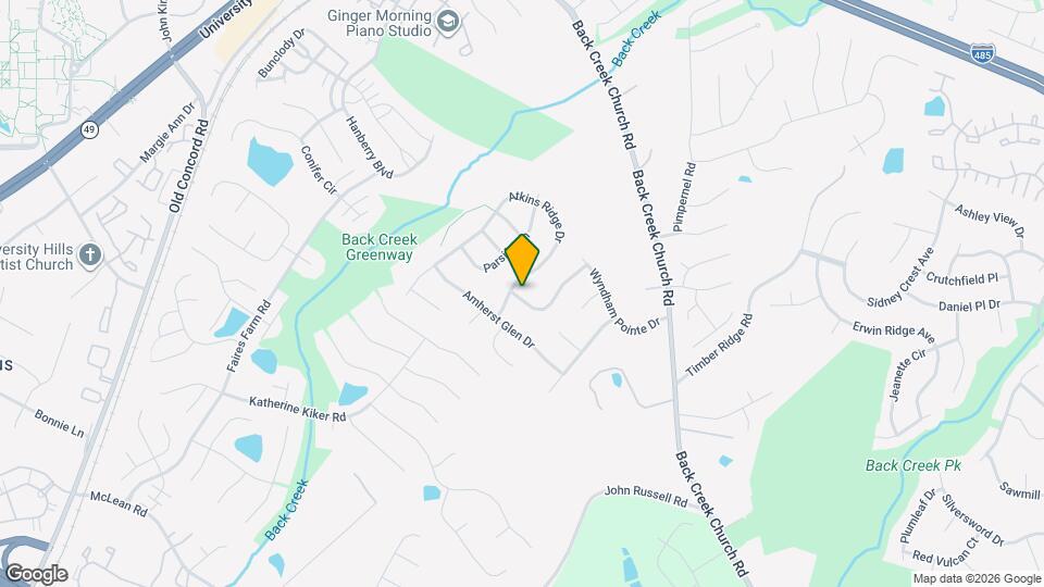 2605 Hartley Hills Dr Mapa y Detalles de la Ubicación