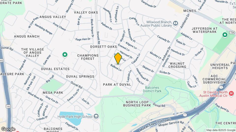 12002 Saxony Ln Map and Location Details
