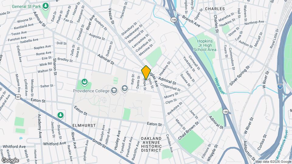 31 Grape St, Unit PVD 1st Floor, Renovated 2 Bd Map and Location Details