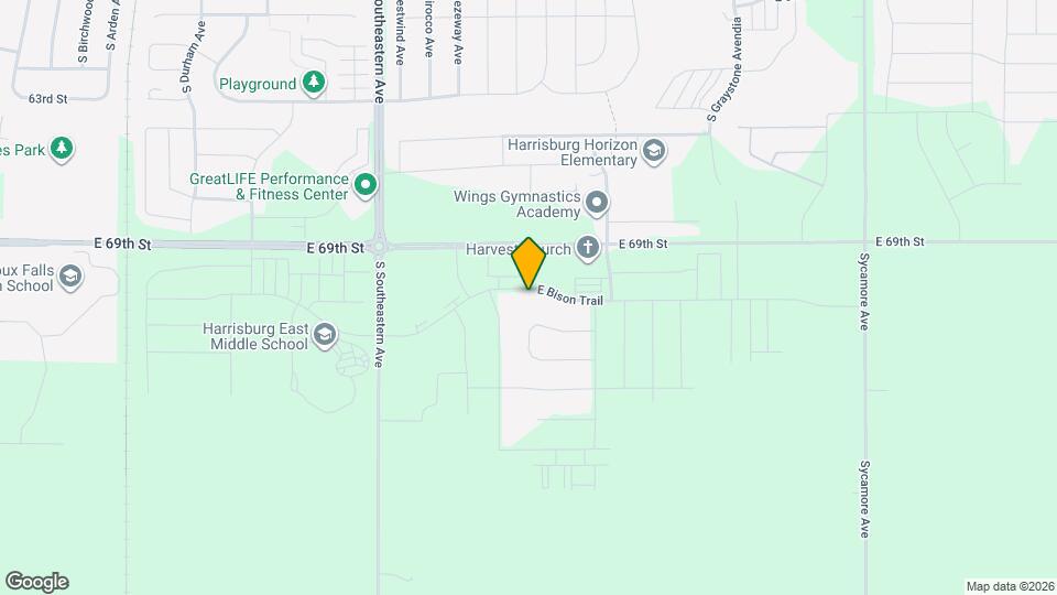 3511 E Bison Trl Mapa y Detalles de la Ubicación