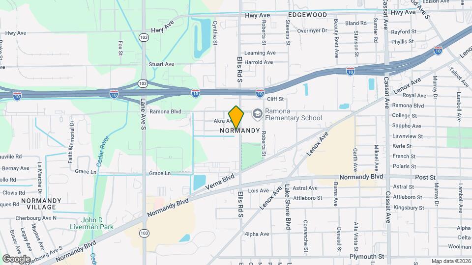 5616 Atlee Ave Map and Location Details