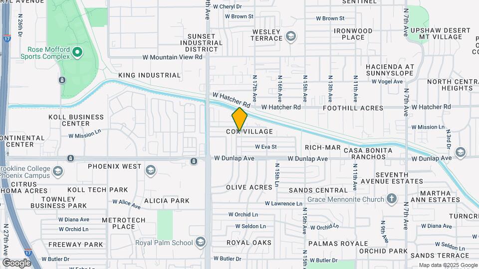 9201 N 18th Ave Map and Location Details