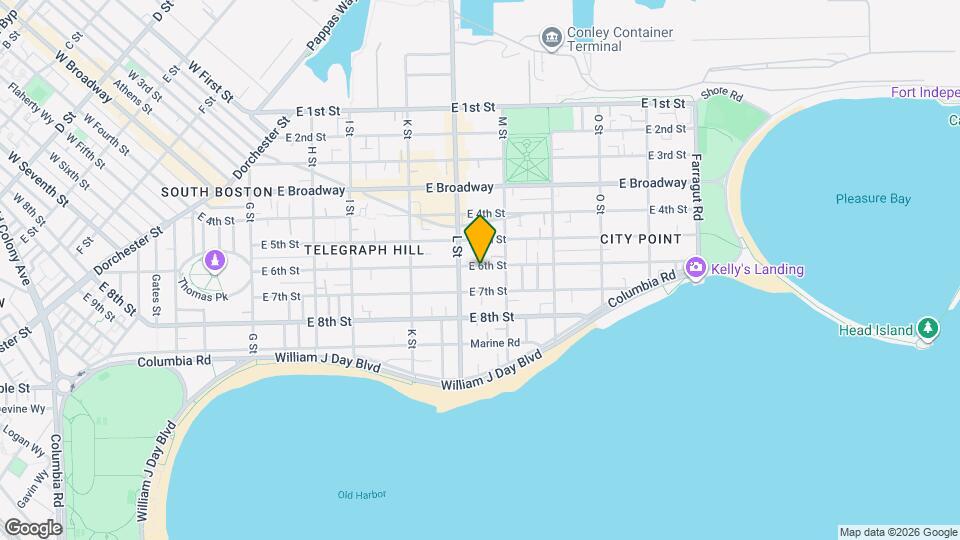 651 E 6th St Map and Location Details