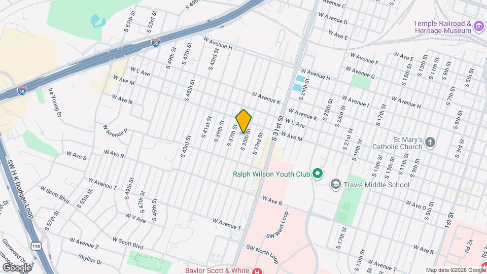 1320 S 35th St Map and Location Details