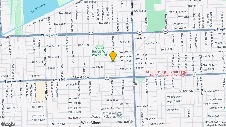 5911 SW 5th Terrace Map and Location Details