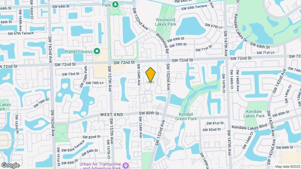 7500 SW 153rd Ct Map and Location Details