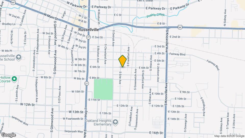 605 S Erie Ave Map and Location Details