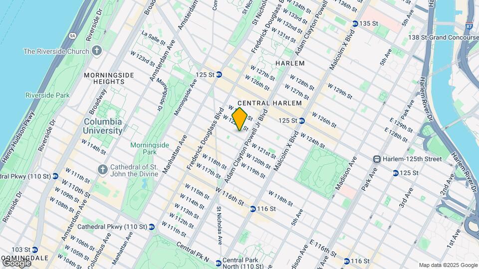 209 W 121st St Map and Location Details