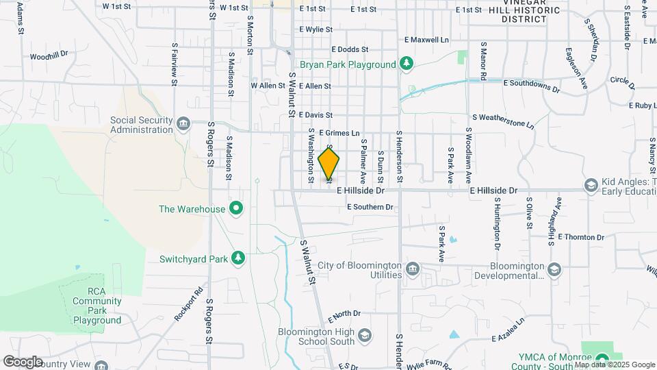 1422 S Lincoln St Map and Location Details