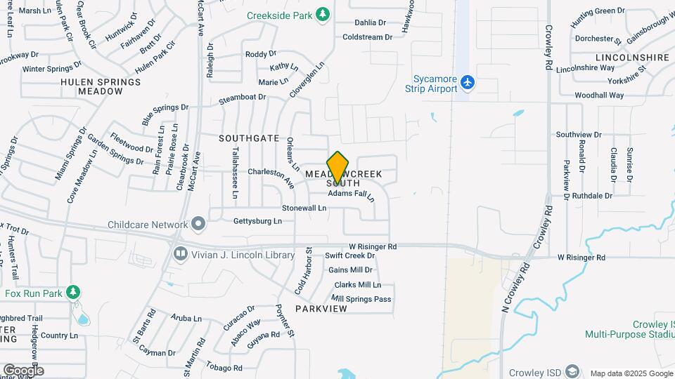 2808 Adams Fall Ln Map and Location Details