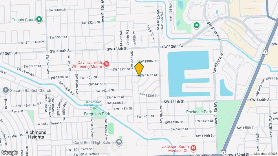 9860 SW 140th St Map and Location Details