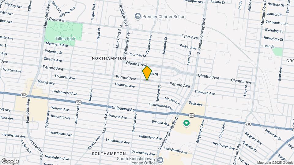5050 Pernod Ave Map and Location Details